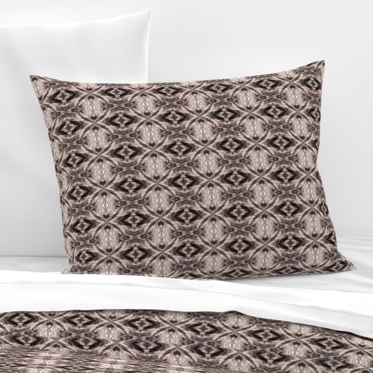 Sepia eye-like geometric S-size pattern Kussensloop
