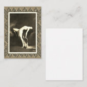 Sepia Flat Note Kaart Notitiekaartje (Voorkant / Achterkant)