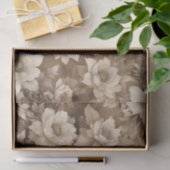  Sepia Floral Elegance Decoupage Print Tissuepapier (Geschenk)