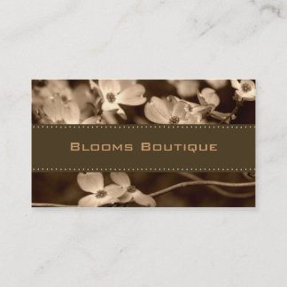 Sepia Floral Visitekaartjes