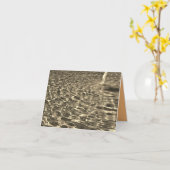 Sepia Fontein Kaart (Gele Bloem)