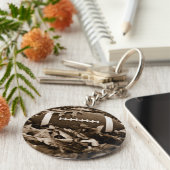 Sepia Football Sleutelhanger (Zijkant)