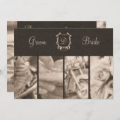 Sepia Fotografie Biker Weddenschap Kaart (Voorkant / Achterkant)