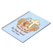 Sepia Gebed Handen Christelijk Notitieboek (Linkerzijde)