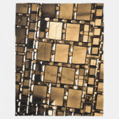 Sepia Geometric Mirrors Fleece Deken (Voorkant)