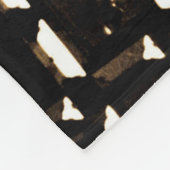 Sepia Geometric Mirrors Fleece Deken (Hoek)