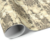 Sepia Geranium Cadeaupapier (Rol Hoek)