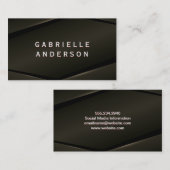 Sepia Glow Abstracte achtergrond Visitekaartje (Voorkant / Achterkant)