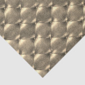 Sepia Gold Luxury Metallic Tufed Leather Tissuepapier (Detail)