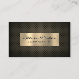 Sepia Gold Metallic Banner   Geperforeerd vlees Visitekaartje