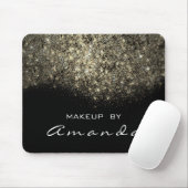 Sepia Gold Sparkly Glitter Branding Beauty Muismat (Met muis)