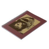 Sepia Gorilla Notitieboek (Linkerzijde)