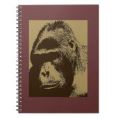 Sepia Gorilla Notitieboek (Voorkant)