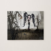 Sepia Gothic Girl Legpuzzel (Horizontaal)