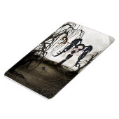 Sepia Gothic Girl Magneet (Linkerzijde)