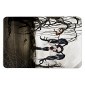 Sepia Gothic Girl Magneet (Horizontaal)