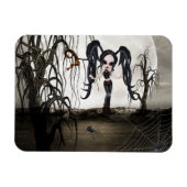 Sepia Gothic Girl Magneet (Horizontaal)