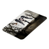 Sepia Gothic Girl Magneet (Linkerzijde)