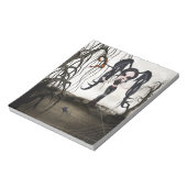 Sepia Gothic Girl Notitieblok (Linkerzijde)