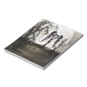 Sepia Gothic Girl Notitieblok (Linkerzijde)