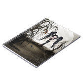 Sepia Gothic Girl Notitieboek (Linkerzijde)