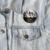 Sepia Gothic Girl Ronde Button 5,7 Cm (In situ)