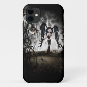 Sepia Gothic Girl Vignette Case-Mate iPhone Case