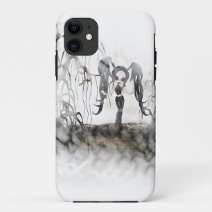 Sepia Gothic Girl Vignette Case-Mate iPhone Case