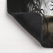 Sepia Gothic Girl Vignette Muismat (Hoek)