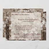Sepia Grapevine Wedding/Handfasting Pentacle Suite Kaart (Voorkant / Achterkant)