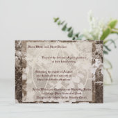 Sepia Grapevine Wedding/Handfasting Pentacle Suite Kaart (Staand voorkant)