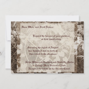 Sepia Grapevine Wedding/Handfasting Pentacle Suite Kaart