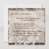 Sepia Grapevine Wedding/Handfasting Pentacle Suite Kaart (Voorkant)