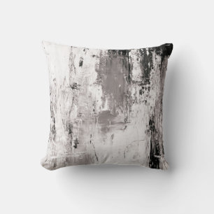 Sepia Grey Black & White Abstracte decor Pillow Kussen