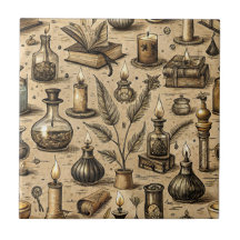 Sepia Hekserij Alchemie Boeken Brouwsel Vintage