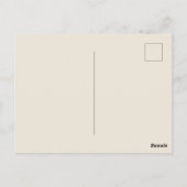 Sepia Highland Manor Save The Date Postkaart (Achterkant)