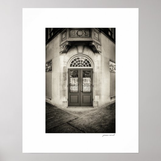 Sepia Hoek Ingang Poster Print (Voorkant)