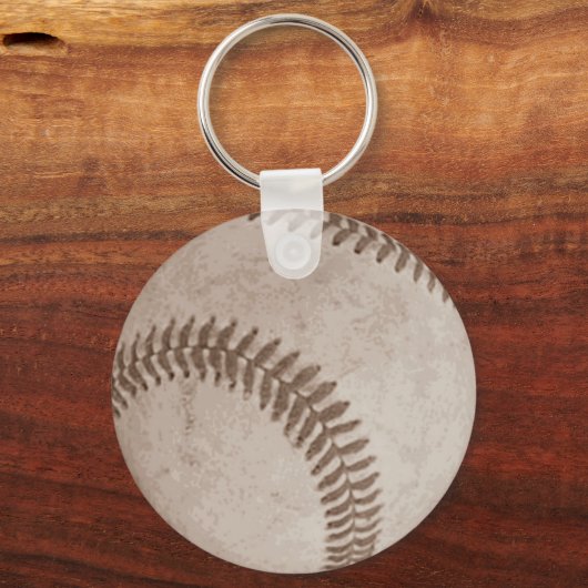  Sepia Honkbal Sleutelhanger (Voorkant)