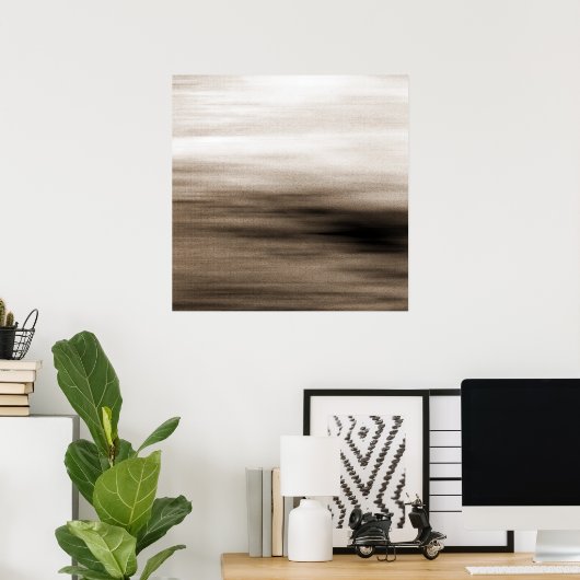 Sepia Horizon Poster (Thuiskantoor)