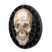 Sepia Human skull Dartbord (Voorkant Rechts)
