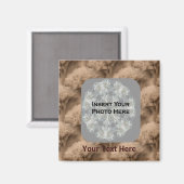 Sepia Hydrangea Flowers Photo Magnet (Voorkant / Achterkant)