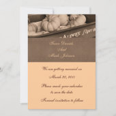 Sepia Indian Corn Fall Wedding Save the Date (Voorkant)