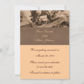 Sepia Indian Corn Fall Wedding Save the Date Kaart (Voorkant)