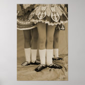 Sepia Irish Dance Poster (Voorkant)