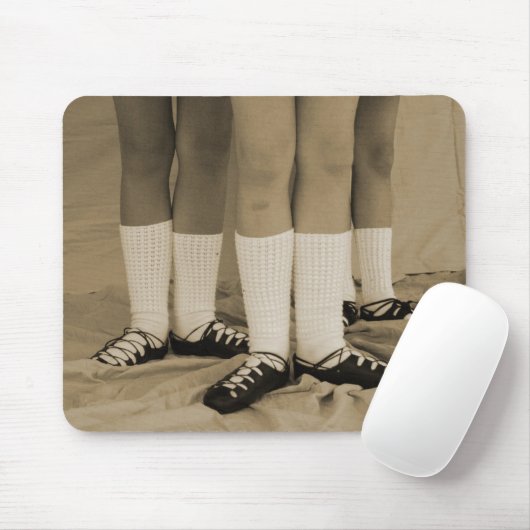 Sepia Irish Dance Soft Shoes Mousepad Muismat (Met muis)