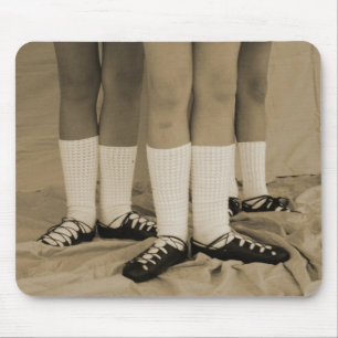 Sepia Irish Dance Soft Shoes Mousepad Muismat