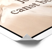 Sepia Jesus Art Bijbelprijsopgave - Mark 9:23 Poster (Hoek)