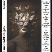 Sepia Kant & Vlinders Blinddoek CR7 Decoupage Tissuepapier