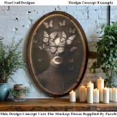 Sepia Kant & Vlinders Blinddoek CR7 Decoupage Tissuepapier