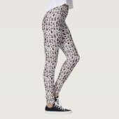 Sepia Kerstpatroon Leggings (Rechts)
